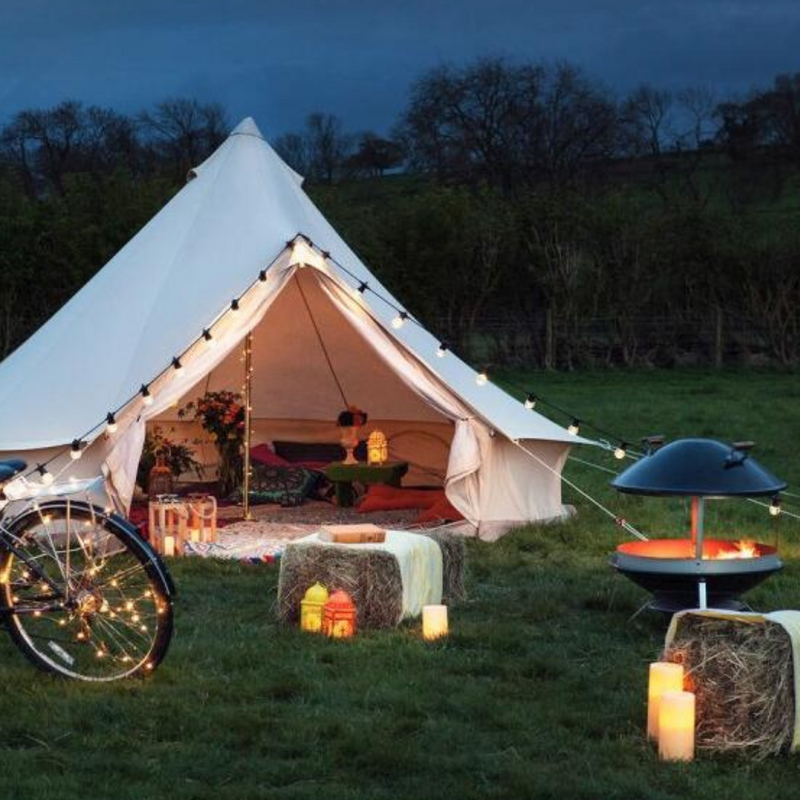 20 LED Globes Festoon Light Black Cable Opal 15m – outdoor festoon string lights with opal globes for garden, party, and event lighting