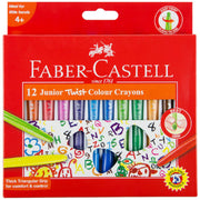 Faber Castel Junior Triangular Twist Wax Crayons Assorted Pack of 12