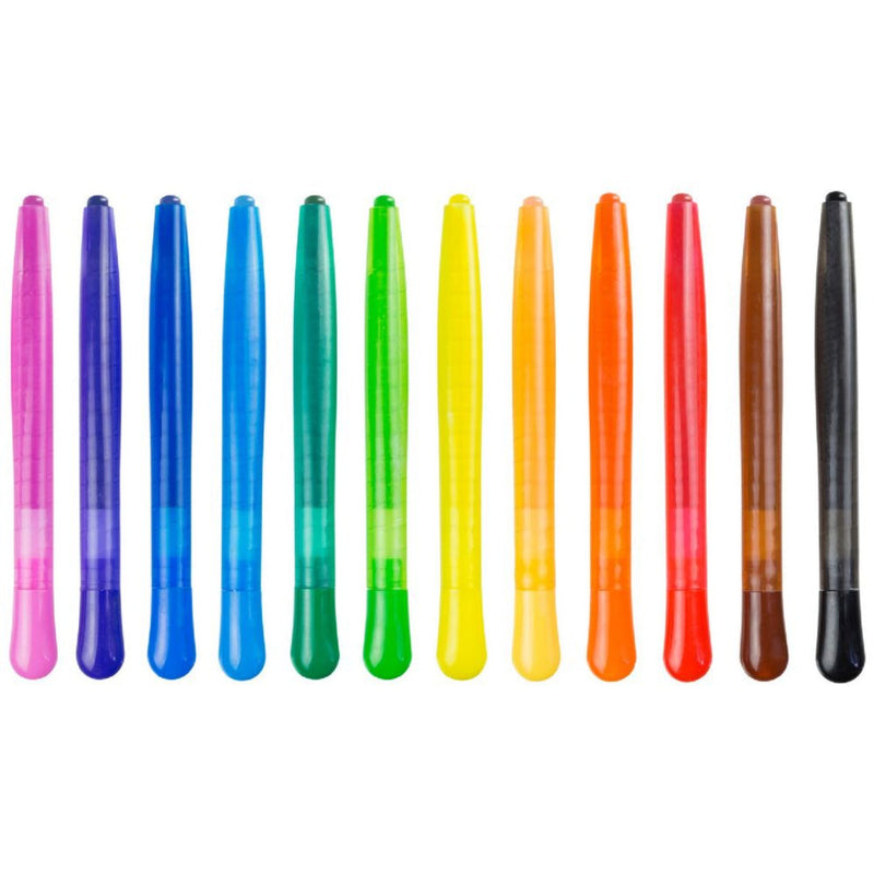 Faber Castel Junior Triangular Twist Wax Crayons Assorted Pack of 12  image 5