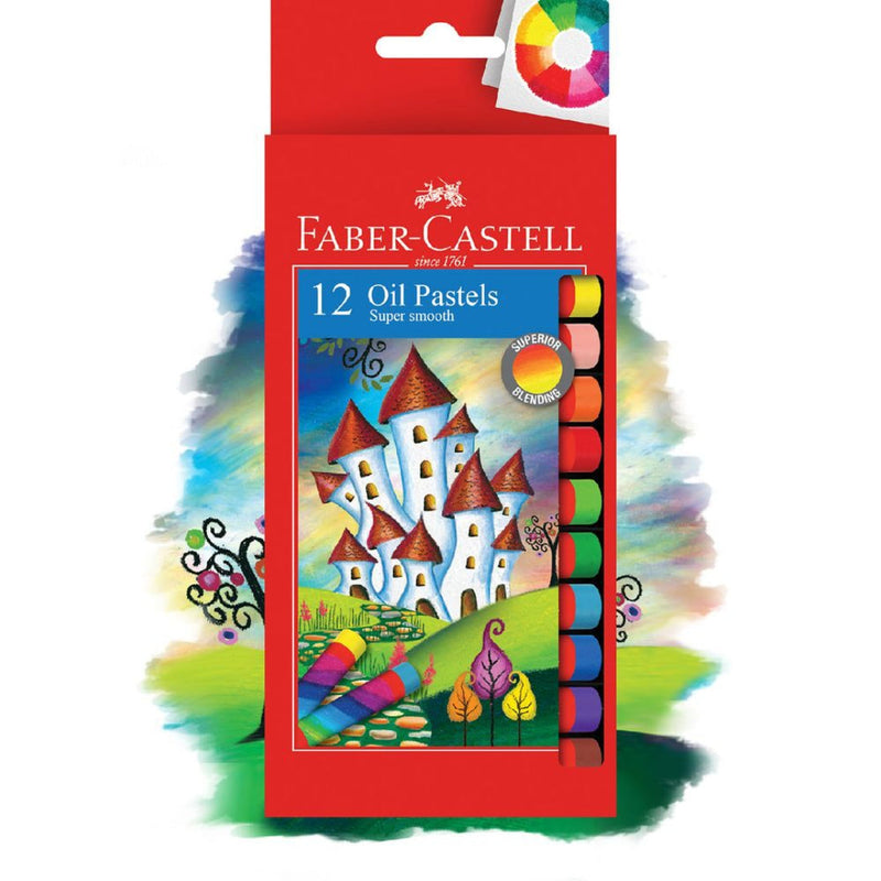 Faber Castel Round Oil Pastels Assorted Pack of 12  image 5
