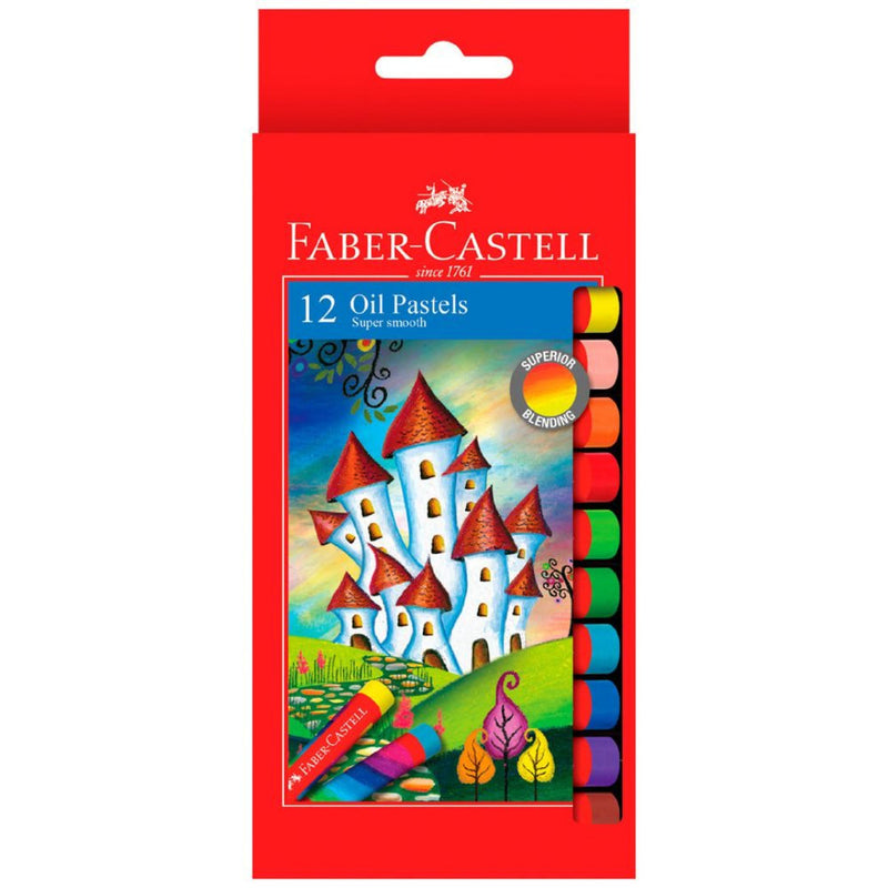 Faber Castel Round Oil Pastels Assorted Pack of 12