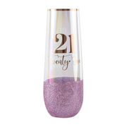 Ronis 21 Glitterati Colour Stemless Champagne 16cm 180ml – thumbnail