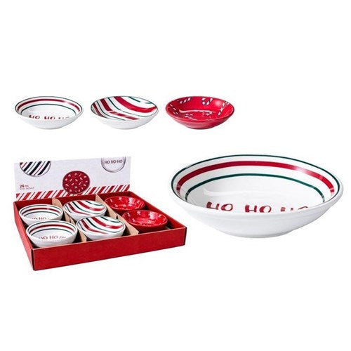 10cm Christmas stoneware plate assorted designs