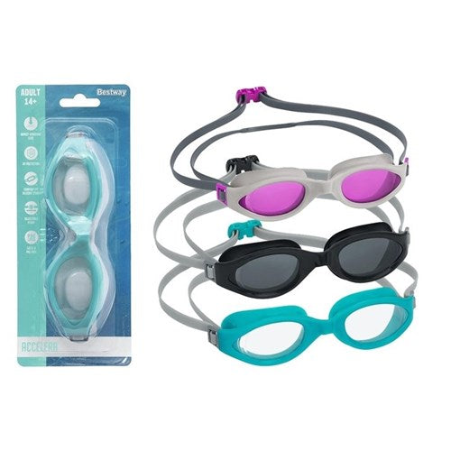 Adult Accelera Goggles with anti-fog UV lenses