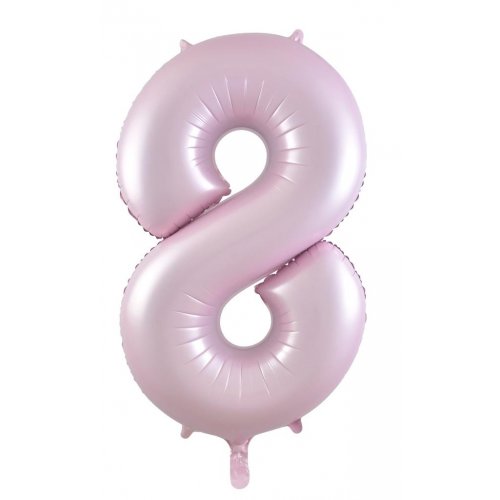Decrotex Matt #8 Foil Balloon Pastel Pink 86cm
