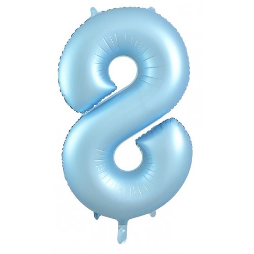 Decrotex Matt #8 Foil Balloon Pastel Blue 86cm