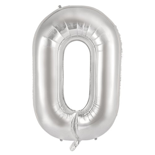 Silver letter O balloon