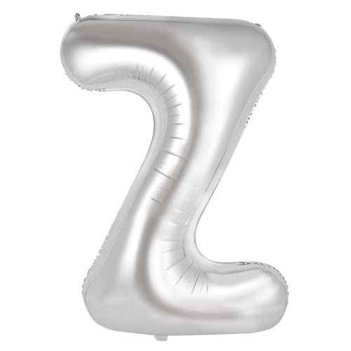 Silver letter Z balloon