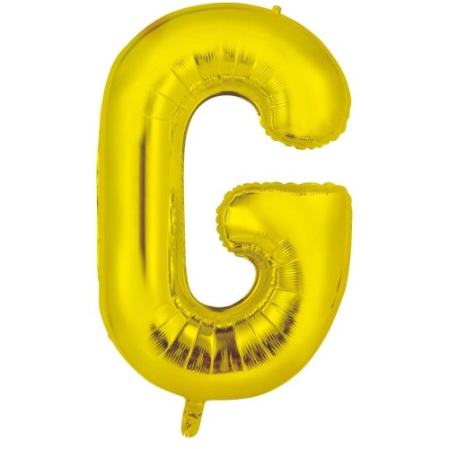 Gold letter G balloon