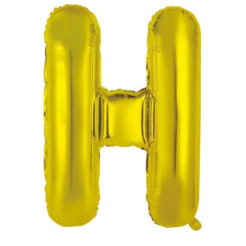 Gold letter H balloon
