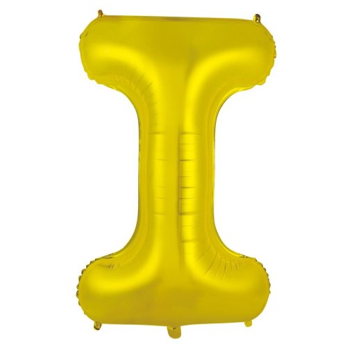 Gold letter I balloon