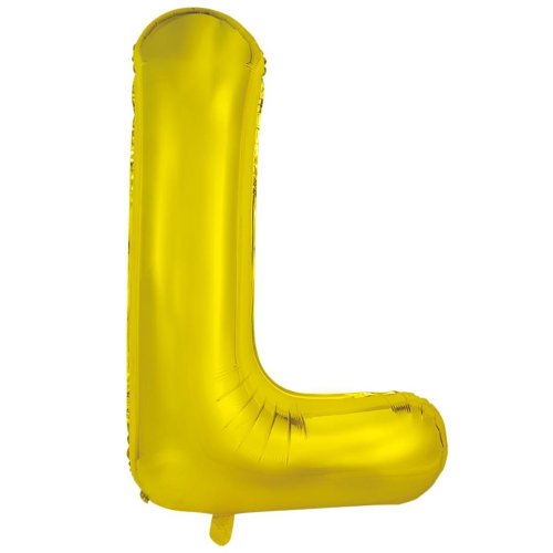 Gold letter L balloon