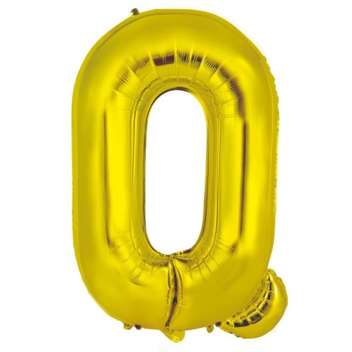 Gold letter Q balloon