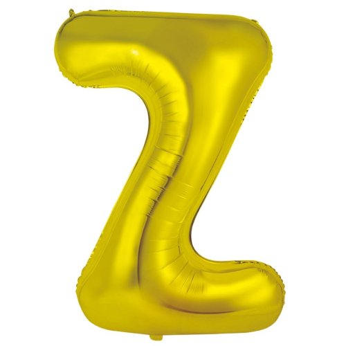 Gold letter Z balloon