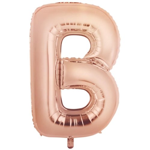 Rose gold letter B balloon