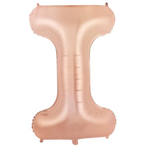Rose gold letter I balloon
