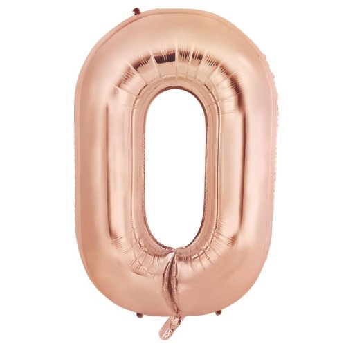 Rose gold letter O balloon