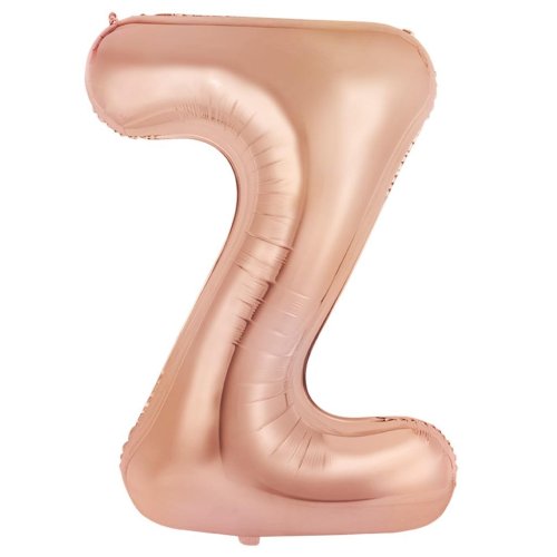 Rose gold letter Z balloon