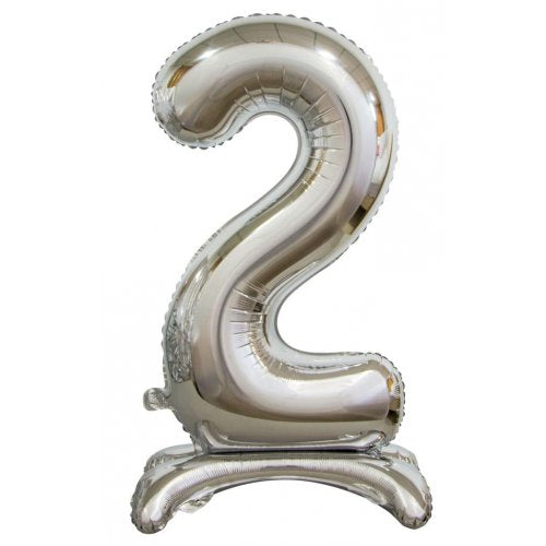 Standing Foil Balloon #2 Silver 76cm