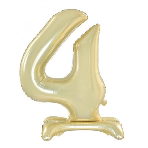 Standing Foil Balloon #4 Luxe Gold 76cm