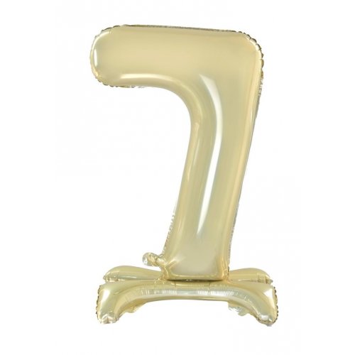 Standing Foil Balloon #7 Luxe Gold 76cm