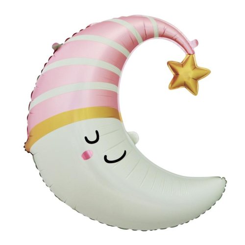 71cm pink crescent moon shaped inflatable