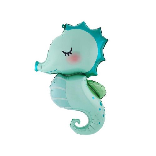 98cm blue seahorse shaped inflatable