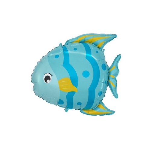 59cm blue fish shaped inflatable