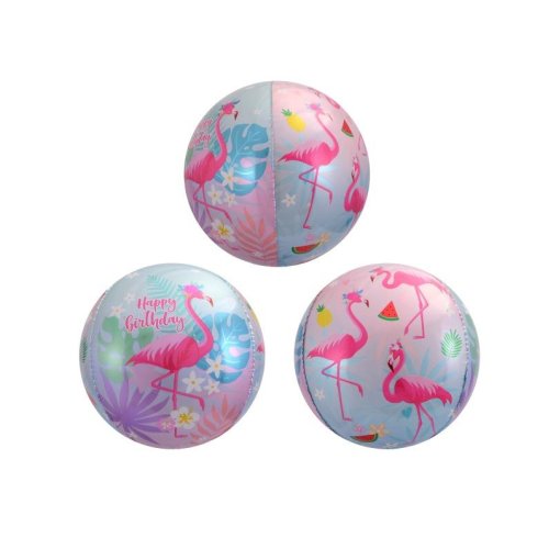 50cm 4D spherical flamingo print inflatable