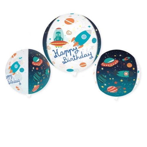 50cm 4D space themed spherical inflatable
