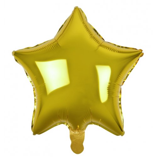 Foil Balloon Star Decrotex Gold 45cm