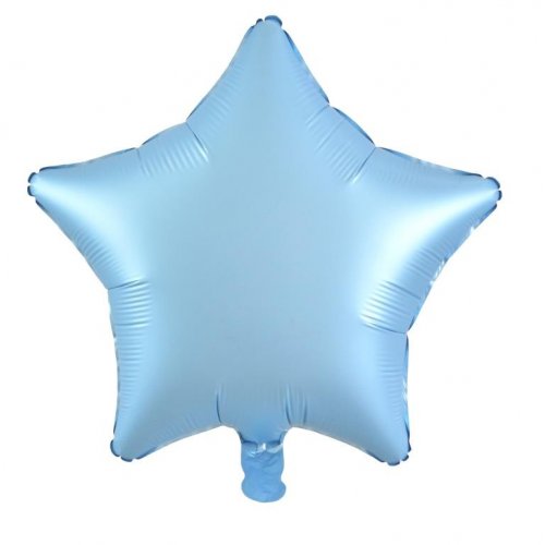 Star Decrotex Matt Foil Balloon Pastel Blue 45cm