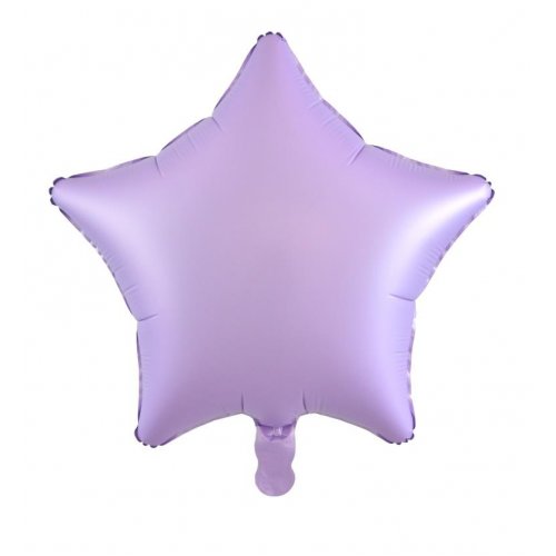 Star Decrotex Matt Foil Balloon Pastel Lilac 45cm