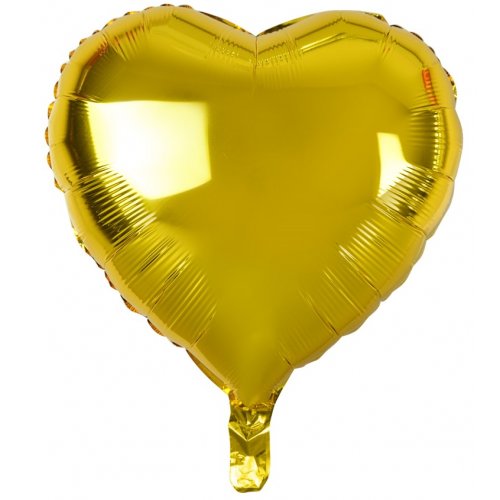 Heart Decrotex Gold Foil Balloon 45cm
