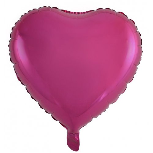 Heart Decrotex Magenta Foil Balloon 45cm