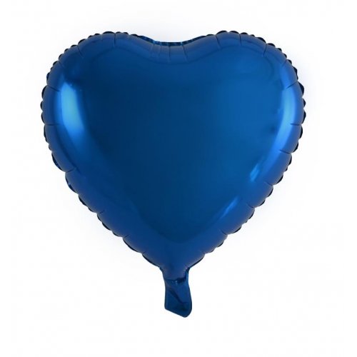 Heart Decrotex Blue Foil Balloon 45cm