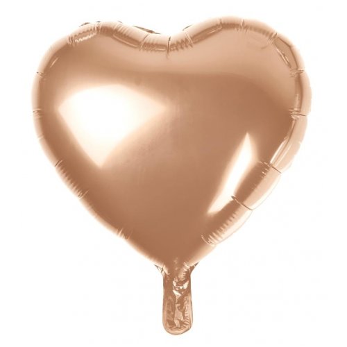 Heart Decrotex Rose Gold Foil Balloon 45cm