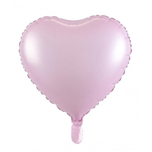 Heart Decrotex Matt Pastel Pink Foil Balloon 45cm