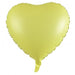 Heart Decrotex Matt Foil Balloon Pastel Yellow 45cm
