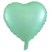 Heart Decrotex Matt Foil Balloon Pastel Mint 45cm