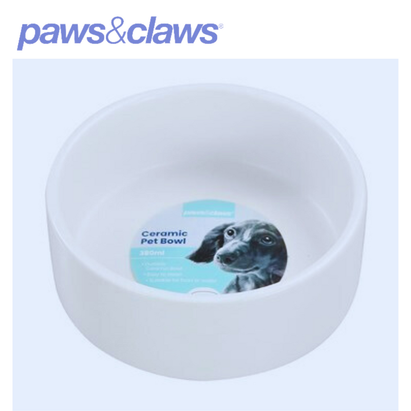 Ceramic Pet Bowl 3 Asstd 380ml 13cm