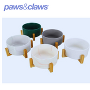 Ceramic Pet Bowl W/ Bamboo Stand 3 Asstd 19cm 1.8L