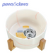 Ceramic Pet Bowl Marble W/ Bamboo Stand 1.8L 2 Asstd 19cm