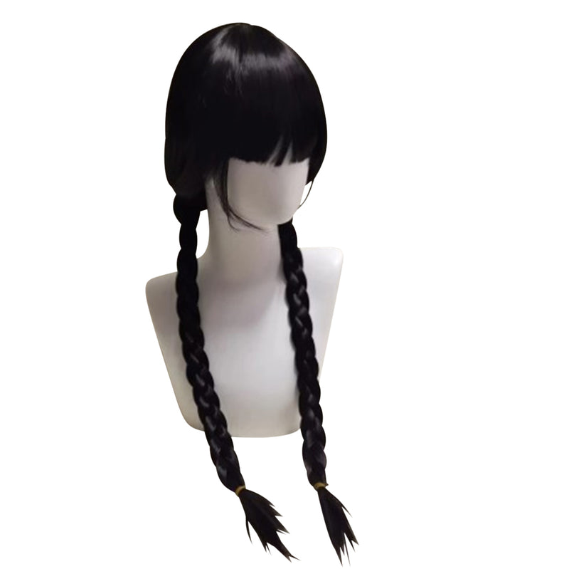 Long Black Double Braid Wig