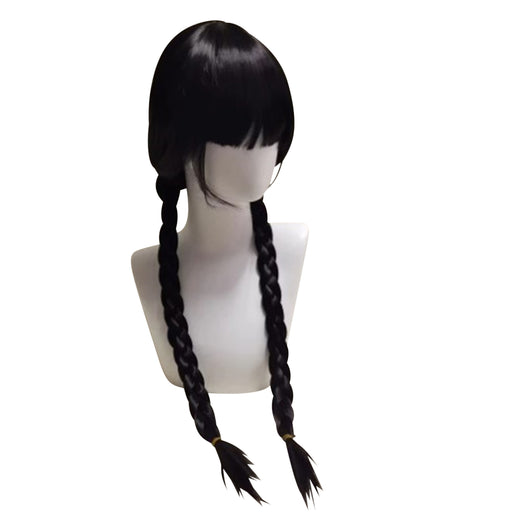 Long Black Double Braid Wig