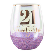 Ronis 21 Glitter Stemless Purple 600ml – thumbnail