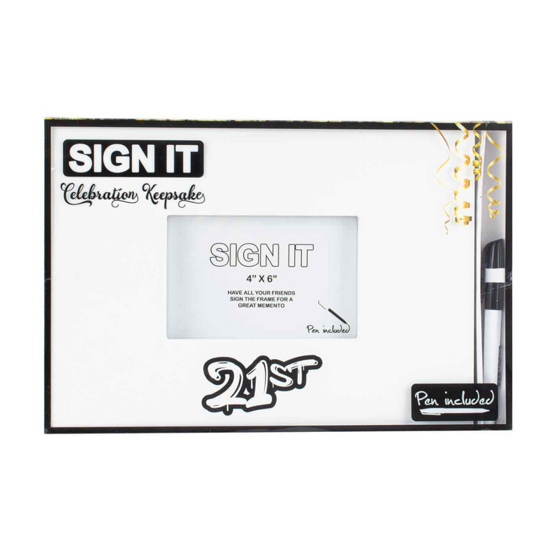 Ronis 21st Signature Pf With Marker White 10x15cm