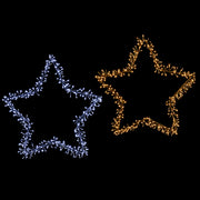 Led Sparkle Star Twinkle Gold/Silver 90cm – thumbnail