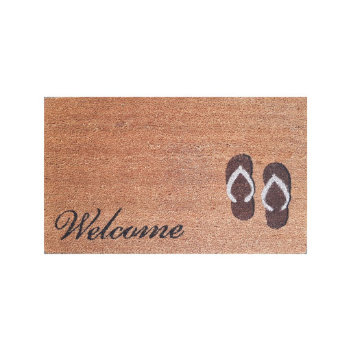Doormat PVC Coir Welcome Thong 45x75cm