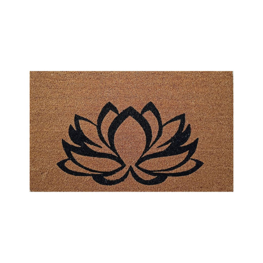 Doormat PVC Coir Lotus Flower 45x75cm